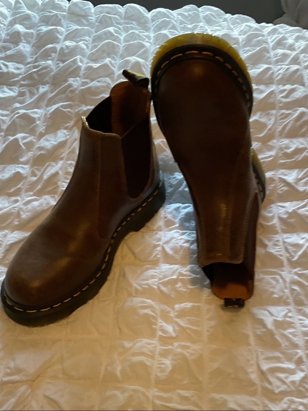 Dr. Martens Brown Chelsea Combat Boots